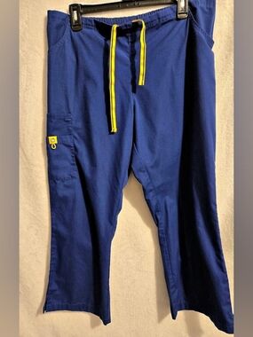 Wonder Wink Galaxy Blue Scrub Pants size XL Petite